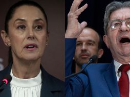 La virtual presidenta electa Claudia Sheinbaum felicitó ayer domingo a Jean-Luc Mélenchon por el triunfo de la coalición de izquierdas Nuevo Frente Popular. ESPECIAL, SUN y EFE / A. Pain