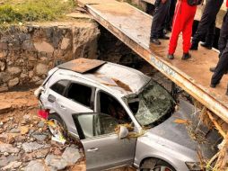 Ayer la crecida de la corriente arrastró la camioneta en la que circulaba la joven. X/UMPCyBZ