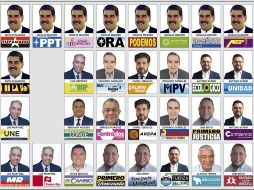 Para algunos votantes, tantas fotos pueden resultar confusas. ESPECIAL / CNE VÍA AP