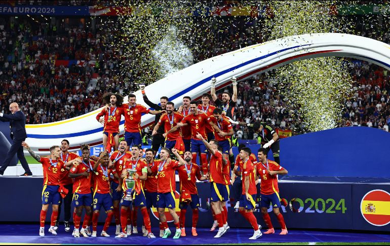 En una final poco emocionante, la Selección de España se consagró campeona de la Eurocopa por cuarta vez al derrotar a Inglaterra 2-1. EFE / ARCHIVO
