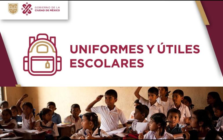Conoce la fecha límite para recibir el apoyo para Uniformes y Útiles Escolares 2024 del programa Mi Beca Para Empezar. ESPECIAL/Foto del Gobierno de la Ciudad de México; AkshayaPatra Foundation en Pixabay