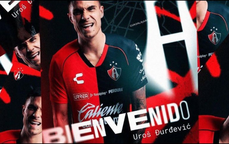 La presentación de Djuka se realizó mediante un video en el que se destacó su trayectoria y habilidades como delantero. ESPECIAL 