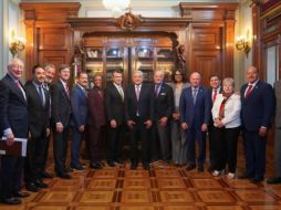 El Presidente Andrés Manuel López Obrador se reune con congresistas y legisladores de Estados Unidos. ESPECIAL/Fotos de @lopezobrador_ en X