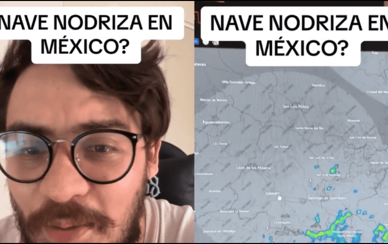 En el video, el tiktoker explicó que la imagen parecía mostrar la parte inferior de una nave espacial. TIKTOK/ sirlolthecrazy