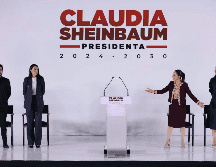 Claudia Sheinbaum, presidenta electa de México, presenta a quienes serán sus secretarios del Trabajo, Marath Bolaños; Turismo, Josefina Rodríguez Zamora y Cultura, Claudia Curiel de Icaza. SUN / D. Simón Sánchez