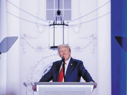 El candidato republicano recordó en su discurso el atentado que sufrió en Pensilvania, del que prometió “no hablará más por ser doloroso”. EFE