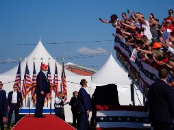 Trump visitó uno de los Estados marcados como decisivos para las próximas elecciones de noviembre. AP/E. Vucci