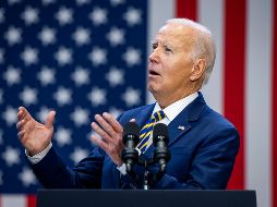 Líderes internacionales externaron hoy sus respetos al presidente estadounidense, Joe Biden. EFE/ J. SCALZO.