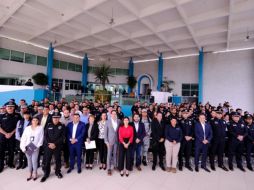 Fotografía de la clausura del curso “Certificación de Preservación del lugar de intervención, identificación, interpretación y análisis forense de indicios balísticos y artefactos de alto riesgo”. ESPECIAL / Gobierno de Jalisco