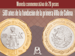 En el anverso la nueva pieza trae las figuras del Rey de Coliman y de los perritos bailarines. X/@Banxico