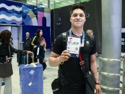 Osmar Olvera señala que aún no alcanza el pico de su carrera deportiva. ESPECIAL/Comité Olímpico Mexicano