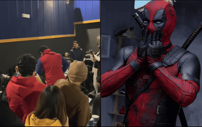 Entre trajes y vestidos con referencias a la película se pudo apreciar cómo la gente que estaba alrededor tomaba video del icónico momento. TIKTOK/@Joseeph11/EFE/ Jay Maidment