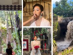 La maquillista de Ángela Aguilar mostró otros detalles de la boda entre su clienta y Christian Nodal. ESPECIAL / Instagram @byferggie