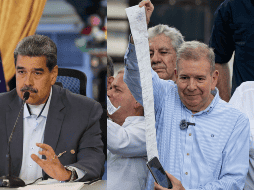 Nicolás Maduro culpó a Edmundo González Urrutia, el principal candidato presidencial opositor, por las muertes ocurridas en las recientes protestas. EFE/ P. Miraflores, R. Peña.