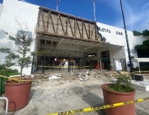 La dependencia municipal, además, acordonó la zona, en un área de 10x4 metros para realizar las labores de recolección. ESPECIAL / X / GOBIERNO DE ZAPOPAN