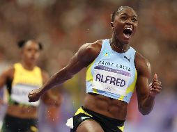 Tras los éxitos de Shelly-Ann Fraser y Elaine Thompson (Jamaica), Julien Alfred es la caribeña más rápida del mundo. XINHUA/Li Ying