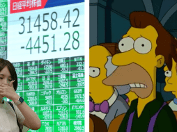 Se prevé una recesión tras el desplome de mercados. EFE/K. MAYAMA ESPECIAL/X @Simpsonitee