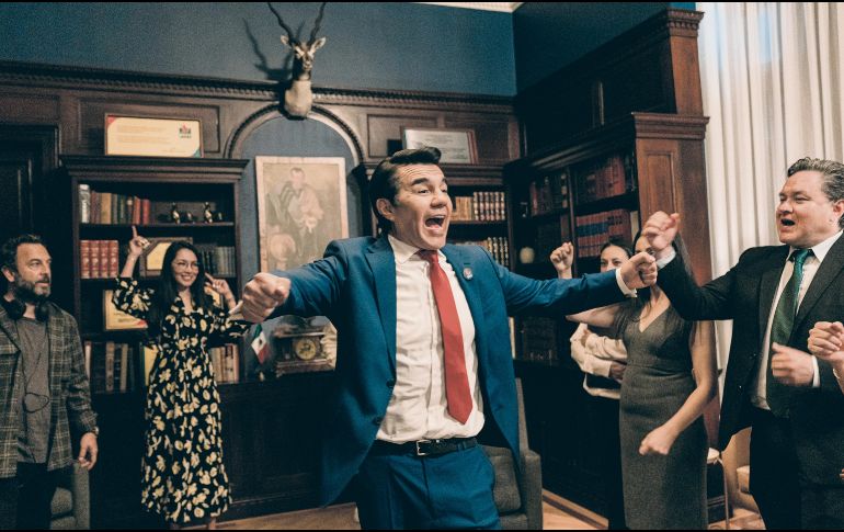 El actor da vida a “Tonatiuh Pérez Prieto”, en la cinta “El Candidato Honesto”. CORTESÍA