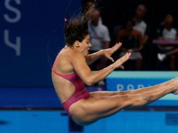 En redes usuarios han criticado a la deportista por su peso y su desempeño en su último clavado. EFE/ Julio Muñoz