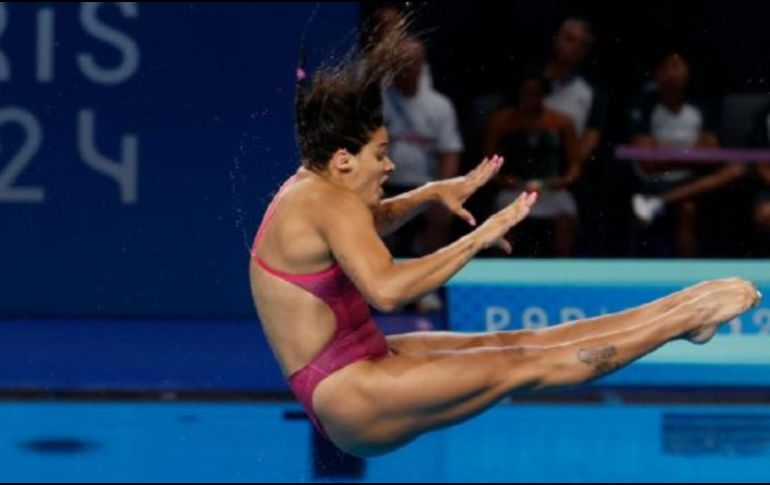 En redes usuarios han criticado a la deportista por su peso y su desempeño en su último clavado. EFE/ Julio Muñoz