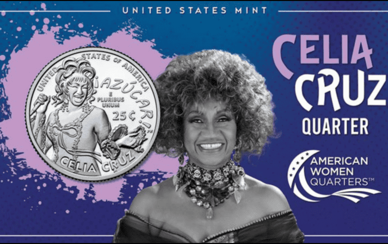 La moneda, dedicada a la 'Guarachera de Cuba', es parte de la serie 'American Women Quarters'. X/@usmint