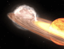 Esta estrella está ubica a 3 mil años luz de distancia de la Tierra. ESPECIAL / nasa.gov