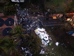 El accidente se produjo poco antes de las 13:30 horas, en una zona residencial de Vinhedo en São Paulo, Brasil. EFE/ I. Fontana