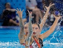 En el majestuoso Centro Acuático de París, Joana Jiménez y Nuria Diosdado escribieron una página de orgullo y superación en los Juegos Olímpicos de París 2024. EFE / Lavandeira Jr