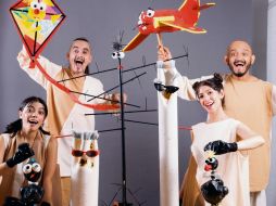 Elenco de la puesta en escena “Romance del papalote que quería llegar a Luna”. CORTESÍA