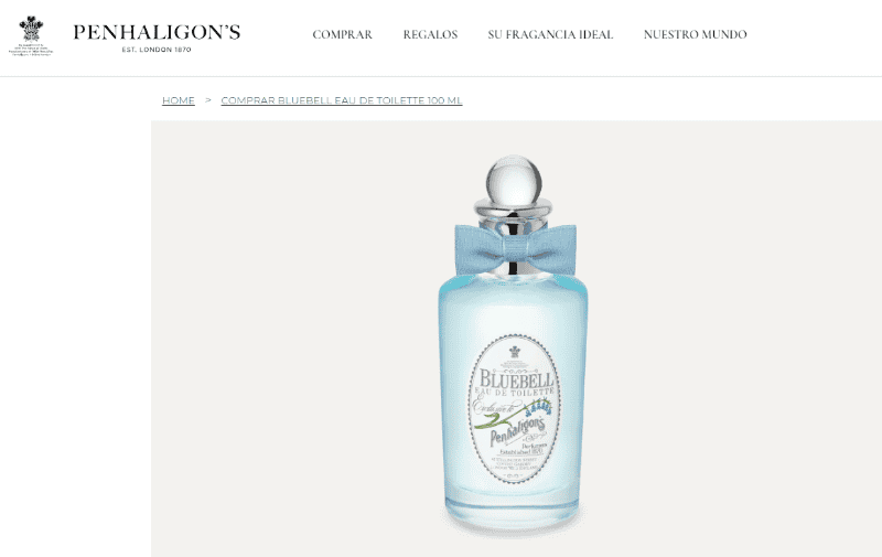 &nbsp;El agua de colonia de Penhaligon's. CORTESÍA/ PENHALIGON'S