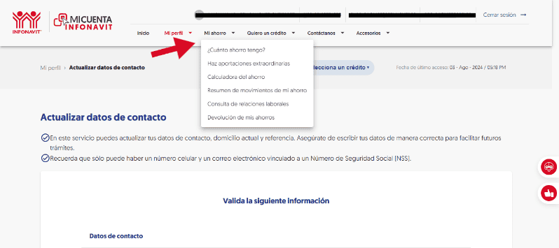 &nbsp;Mi Cuenta Infonavit/ micuenta.infonavit.org.mx/