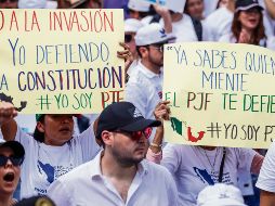 Jueces y magistrados buscan evitar el avance de la reforma judicial. EL INFORMADOR/ H. Figueroa