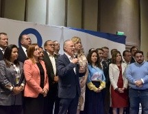 Durante su discurso Medina Mora estuvo respaldado por 71 dirigentes de centros empresariales a nivel nacional quienes pidieron que siga avanzando la democracia. X / @Coparmex