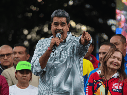 Maduro hizo estas afirmaciones en una reunión con representantes de la banca, seguros y valores, transmitida por el canal estatal VTV. Xinhua/Marcos Salgado