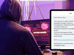 La cuenta conocida como Breach X (@PinnedXRecords) envía un mensaje directo que contiene un enlace. CANVA