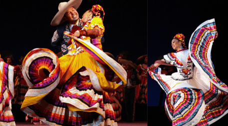Ballet folclórico de la Universidad de Guadalajara durante presentación en el Teatro Degollado. EL INFORMADOR/ARCHIVO