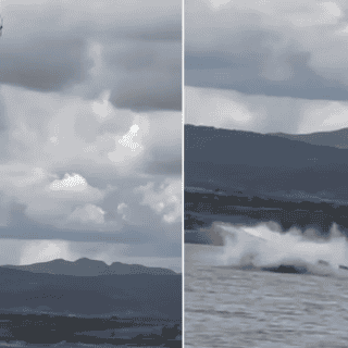 Helicóptero se desploma en la Presa Chihuahua (VIDEO)