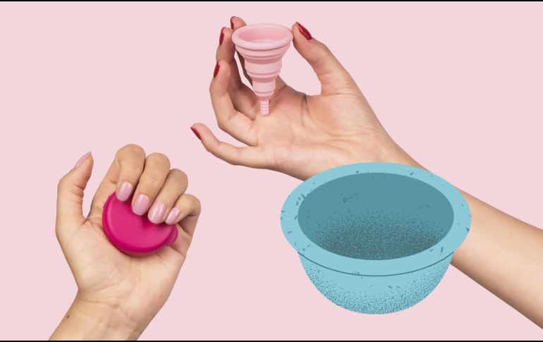 Tanto la copa menstrual como el disco menstrual ofrecen soluciones efectivas y sostenibles para la gestión del flujo menstrual.  CANVA