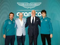 El objetivo de Aston Martin con Newey (segundo de izq. a der.) será tener un coche campeón. ESPECIAL/Aston Martin F1 Team