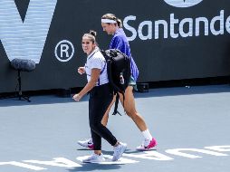 Aclamada por la afición tapatía al deporte blanco, Victoria Azarenka vive un difícil debut en el Guadalajara Open AKRON. EL INFORMADOR / A. Navarro