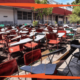 Regresan a clases en Acapulco pese a falta de condiciones por estragos de Otis