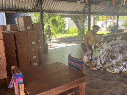 DIF y autoridades estatales y municipales han comenzado a distribuir despensas en zonas rurales. ESPECIAL