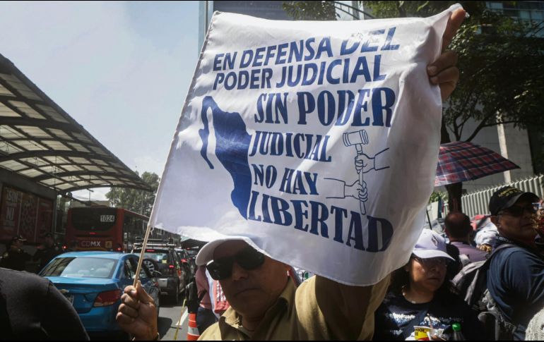 Trabajadores del Poder Judicial se oponen a la reforma. EL UNIVERSAL