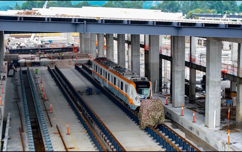 Así lucían las obras de la Línea 4 del Tren Ligero el pasado 31 de agosto. ESPECIAL / X: @GobiernoJalisco