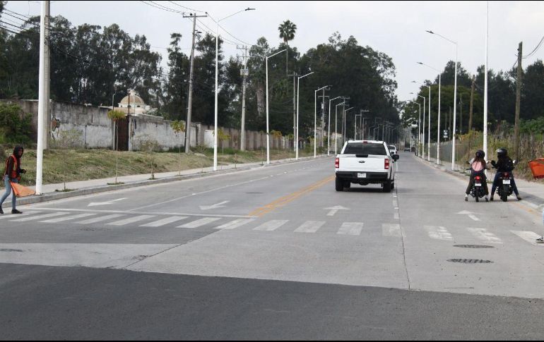 En total se rehabilitaron ocho vialidades en el municipio de Tlajomulco. ESPECIAL