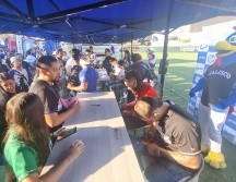 Decenas de aficionados de los Charros de Jalisco se dieron cita en el Estadio Panamericano de Béisbol para participar en una activación. EL INFORMADOR/ J. ROBLES.