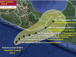 Las autoridades recomiendan a la población mantenerse informada sobre el avance de este fenómeno meteorológico y tomar precauciones necesarias para garantizar su seguridad. ESPECIAL / CONAGUA