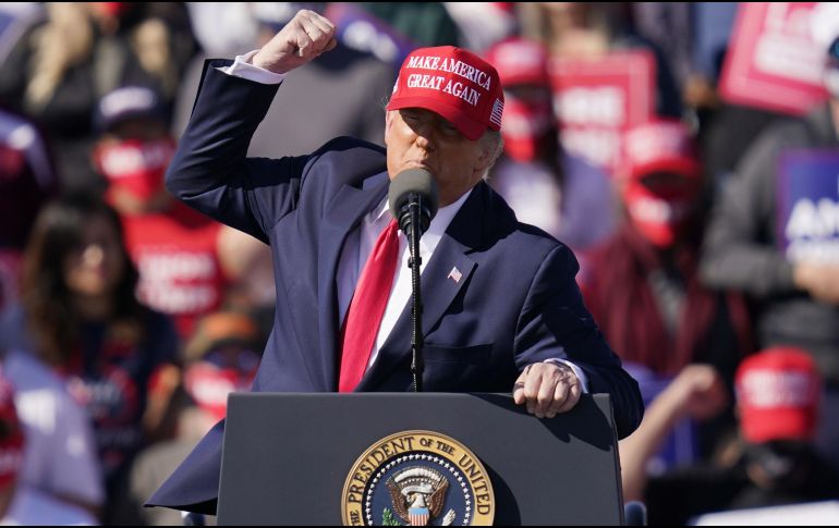 La declaración llama la atención debido a que Trump pareció descartar un cuarto intento por llegar a la presidencia. AP / ARCHIVO