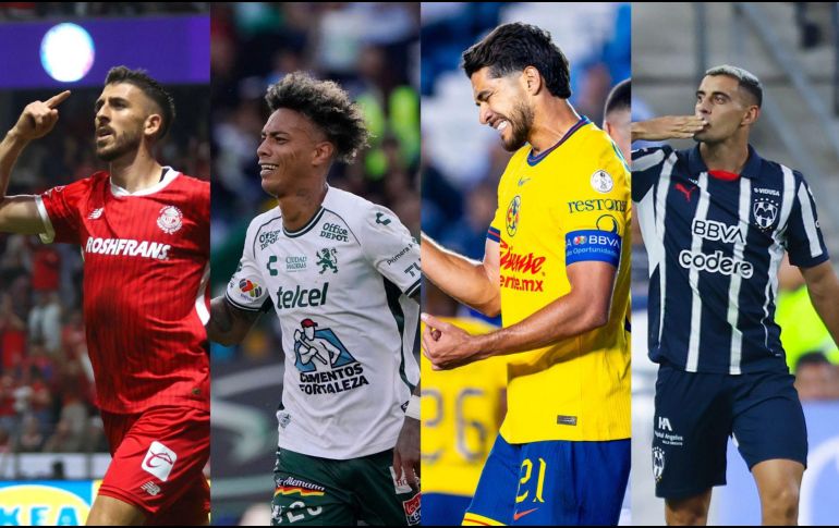 Germán Berterame, Paulinho, Henry Martín y Jhonder Cádiz se encuentran empatados en la cima de la Tabla de Goleo. IMAGO7.