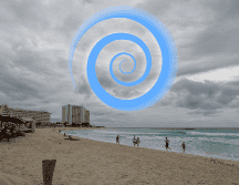 El potencial ciclón tropical Nueve continúa su desplazamiento sobre el noroeste del mar Caribe, aproximándose a costas de Quintana Roo. NTX / ARCHIVO